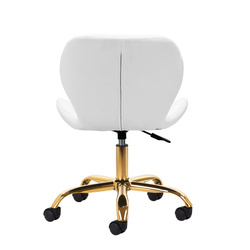 Cosmetic stool qs-06g gold white