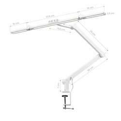 Manicure treatment lamp glow l03 for countertop white