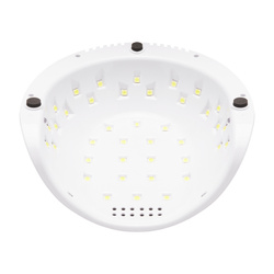 Shiny 86w white/silver pearl uv led lamp