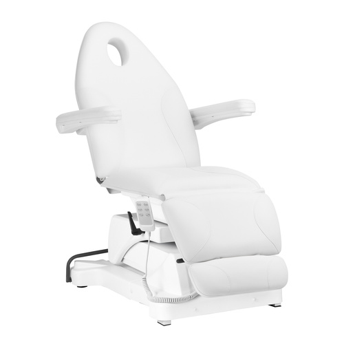 Electric beauty chair sillon basic 3 siln. swivel cosmetic chair white