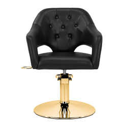 Gabbiano hairdressing chair parma gold black