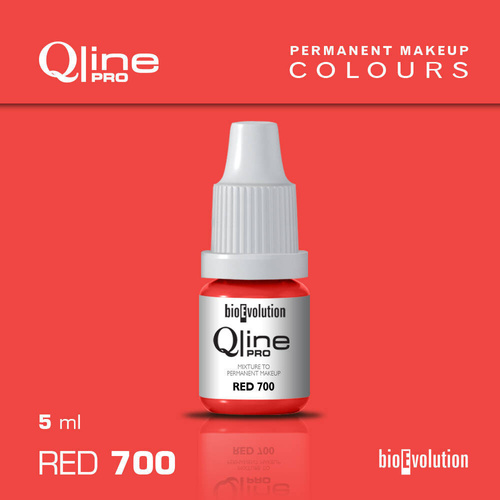 Pigment do makijażu permanentnego ust Bioevolution Red 700 Qline Pro 5ml 