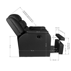 Pedicure spa chair hilton black