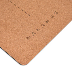 Balance yoga mat cork rubber