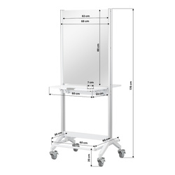 Gabbiano mobile double-sided hairdressing console gi-03