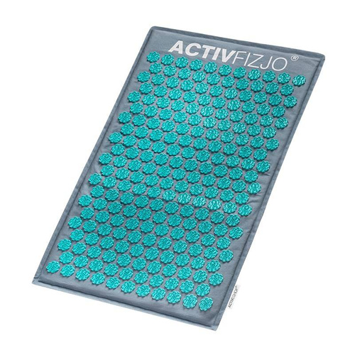 Acupressure mat activfizjo premium natural turquoise with cushion