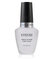 Cuccio Top nabłyszczający do zwykłego lakieru - High gloss top coat 13 ml