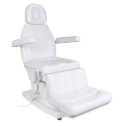 Fotel kosmetyczny podoloogiczny elektryczny kate 4 siln. biały